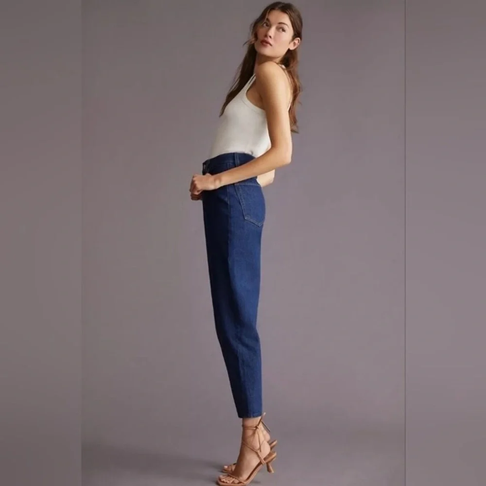 NWT Mother Denim Snacks HW Twizzy Ankle Jeans Cold Brew Size 29 Cotton - Picture 3 of 10